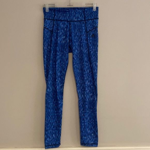 Adidas - blue/black climalite high rise leggings - Picture 2 of 8